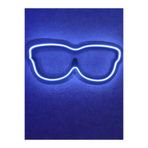 dekoraven Gözlük Neon Tabela Gözlükçü Neon Led Dekoratif Duvar Aydınlatması 55x25cm Mavi, gözlükneon