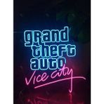 Dekoraven Gta Vice City Neon LED TABELA(50X50CM) - Renkli