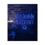 dekoraven Güzelin Miyim Gerçekten Yazılı Neon Led Tabela, güzelin21