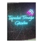 dekoraven Güzellik Merkezi Kuaför Neon Led Tabela, tepeden