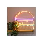dekoraven Hamburger Neon Tabela Neon Yazı Dekoratif Aydınlatma Ve Gece Lambası hamburgerneonravem