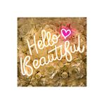 dekoraven Hello Beautiful Neon Tabela Dekoratif Aydınlatma 42x26 cm Günışığı, beatful