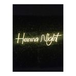 dekoraven Henna Night Kına Gecesi Neon Led Tabela, hennang1