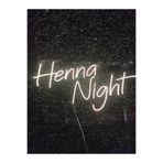 dekoraven Henna Night Kına Gecesi Neon Led Tabela, hennas2