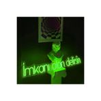 Dekoraven Imkanı Olan Delirsin Neon Led Tabela Yazı Dekoratif Aydınlatma(85X15Cm), imkanravyeş