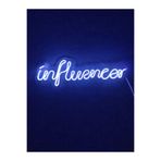 Dekoraven Influencer Dekoratif Led Duvar Aydınlatması Neon Led Yazı Tabela, infmaviravenneon