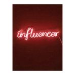 Dekoraven Influencer Dekoratif Led Duvar Aydınlatması Neon Led Yazı Tabela, infredravenneon