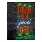 dekoraven Is A Lively Day Neon Led Tabela Kafe Dükkan Neon Dekorasyon 70x40 cm, today