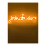 Dekoraven Joie De Vivre Neon Şekiller Işaret Led Dekoratif Duvar Aydınlatması Neon Duvar Yazısı, joieturunc