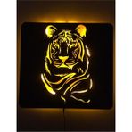 Dekoraven Kaplan LED Işıklı Tablo - 54x50
