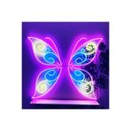 dekoraven Kelebek Neon Led Tabela Dekor, kelebekne1