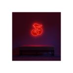 dekoraven Kiraz Neon Tabela Neon Yazı Dekoratif Aydınlatma Ve Gece Lambası, cherry