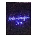 Dekoraven Kırılan Tırnağım Olsun Kuaför Güzellik Merkezi Neon Led Tabela(70X30Cm), kırılravrmav