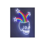 dekoraven Kuru Kafa Gökkuşağı Neon Led Tabela, kurugök