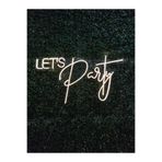 dekoraven Lets Party Neon led tazı tabela Dekoratif aydınlatma (30x34cm) TYCFDSW4XN169752666697858