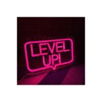 dekoraven Level Up Neon Tabela Neon Yazı Dekoratif Aydınlatma Ve Gece Lambası, levelup