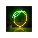 dekoraven Limon Neon Tabela Neon Yazı Dekoratif Aydınlatma Ve Gece Lambası, limonn2