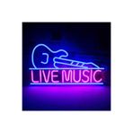 dekoraven Live Music Neon Led Tabela, livemusic