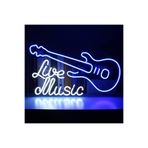 dekoraven Live Music Neon Tabela Dekoratif Aydınlatma, libemusic