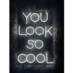 Dekoraven Look so cool neon led tabela(60x40cm) (beyaz)