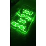 Dekoraven Look so cool neon led tabela(60x40cm) (yeşil)
