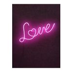 dekoraven Love Aşk Sevgi Neon Led Sevgili Çift Nişan Neon Tabela Organizasyon Led Arka Plan loveneron