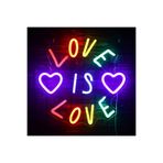 dekoraven Love Is Love Neon Tabela Neon Yazı Dekoratif Aydınlatma, loveislove