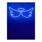 dekoraven Melek Kanadı Neon Led Duvar Aydınlatması, angel