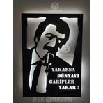 dekoraven Müslüm Gürses Led Işıklı Tablo beyaz