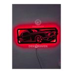 Dekoraven Mustang Led Işıklı Tablo, mus11