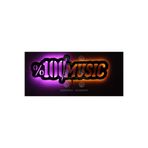 dekoraven Müzik Led Işıklı Tablo amber pembe