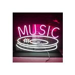 dekoraven Müzik - Plak Neon Tabela Neon Yazı Dekoratif Aydınlatma plakneon