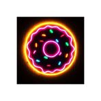 dekoraven Neon Led Tabela Dekoratif Aydınlatma, donut