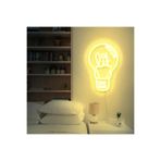 dekoraven Neon Tabela Neon Yazı Dekoratif Aydınlatma Ve Gece Lambası, ampul