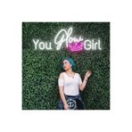 Dekoraven Neon Yazı Tabela You How Girl Neon Led