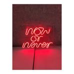 Dekoraven Now Or Never Neon Yazı Tabela Dekoratif Işık Aydınlatma Neon