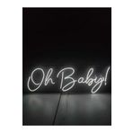 dekoraven Oh Baby Neon Led Tabela Organizasyon Dekor Dekoratif Aydınlatma Neon Led
