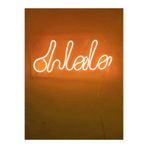 dekoraven Oh La La Neon Şekiller Işaret Neon Led Dekoratif Duvar Aydınlatması Neon Duvar Yazısı Turuncu 36x15cm, ohlala