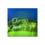 Dekoraven Olması Gerektiği Gibi Yazılı Neon Led Tabela (60X42Cm), olmasravyeş