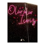 dekoraven Olur Olur İçeriz Neon Tabela Meyhane Rakı Neon Aydınlatma 55x46 cm, olurolur içeriz