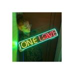 dekoraven One Love Neon Dekoratif Led Işık Tabela, loveone