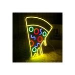 dekoraven Pizza Neon Tabela Neon Yazı Dekoratif Aydınlatma 41x36cm, pizza2