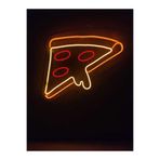 dekoraven Pizza Neon Tabela Pizzacı Neon Duvar Dekorasyonu Dekoratif Aydınlatma 60x40cm, pizzaneon1