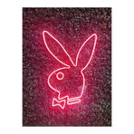 Dekoraven Playboy Tavşan Neon Led Aydınlatma(40X30Cm), playsred