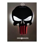 dekoraven Punisher Dekoratif Işıklı Tablo siyah