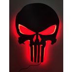 dekoraven Punisher Led Işıklı Tablo kırmızı