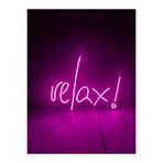 Dekoraven Relax Neon Led Tabela Dekoratif Aydınlatma, relpinkra1
