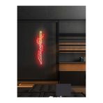 Dekoraven Samuray Kılıcı Neon Tabela Dekoratif Aydınlatma, samuraykılıcık
