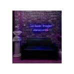 dekoraven Sen Benim Tırnağım Olamazsın Yazı Neon Led Tabela Güzellik Merkezi Manikür Pedikür 70x32 cm Mavi, senbenim1