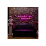 dekoraven Sen Benim Tırnağım Olamazsın Yazı Neon Led Tabela Güzellik Merkezi Manikür Pedikür 70x32 cm Pembe, senbenim1